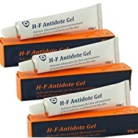 3x Gel Antídoto de Quemaduras de Ácido Fluorhídrico (Gluconato Cálcico 25g)